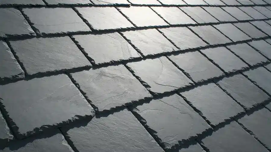 Close-up of a slate roof in Toronto.